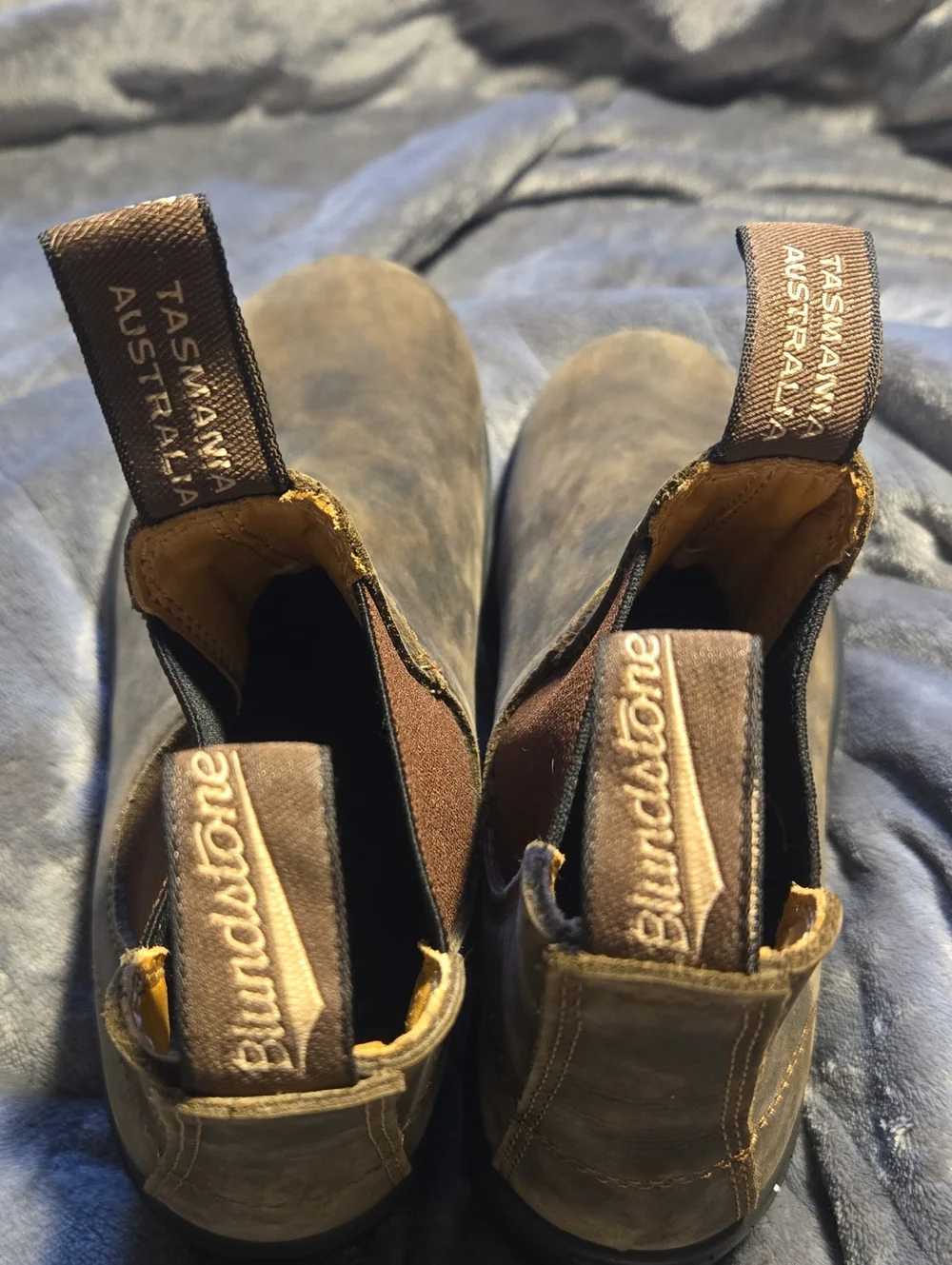 Blundstone-Kid’s Chelsea Boots Rustic Brown Leather Size AU 4.5/US 5.5
